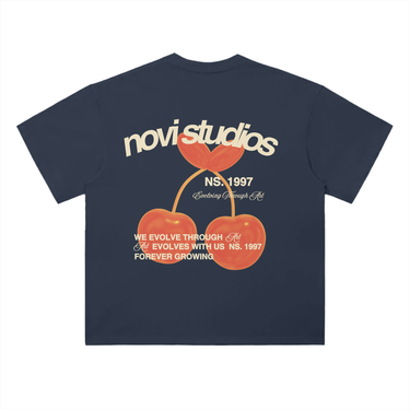 Cherries Always Grow Drop Shoulder Tee