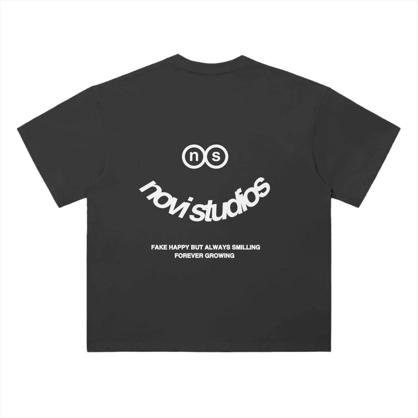 Fake Smiles Drop Shoulder Tee