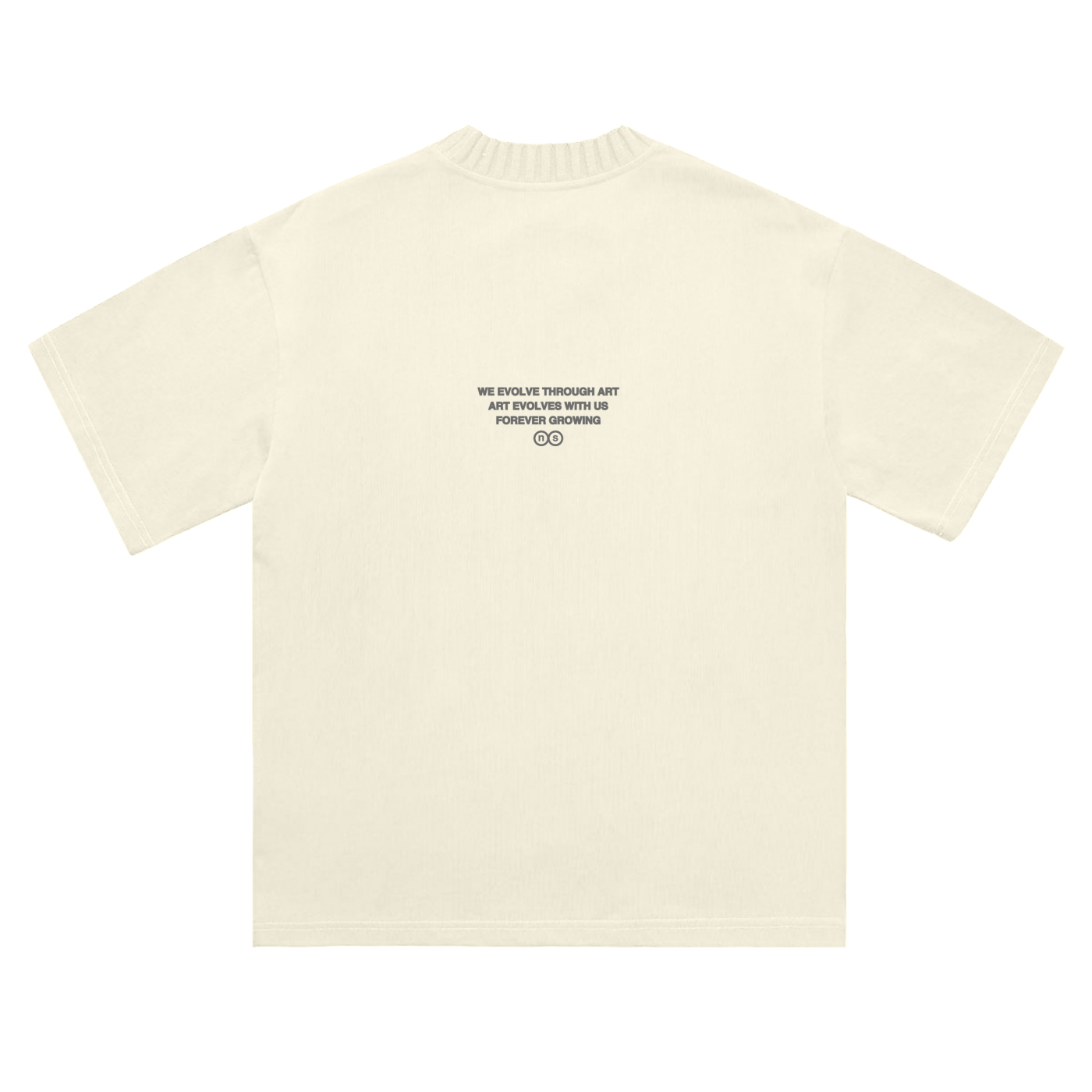 EVLVTOMORROW KNITTED NECK TEE