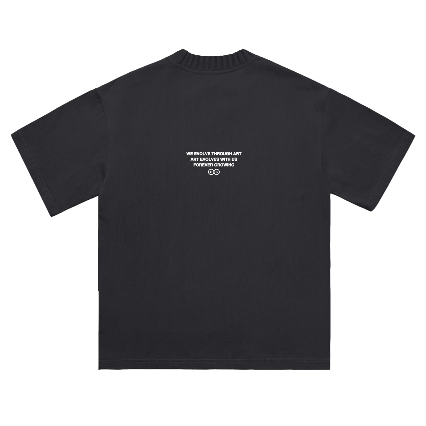 EVLVTOMORROW KNITTED NECK TEE